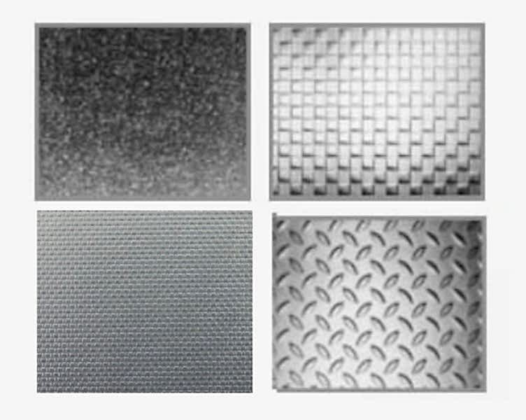 Desenli Paslanmaz Sac, paslanmaz nokta desenli sac, paslanmaz kare desenli sac, paslanmaz deri desenli sac
