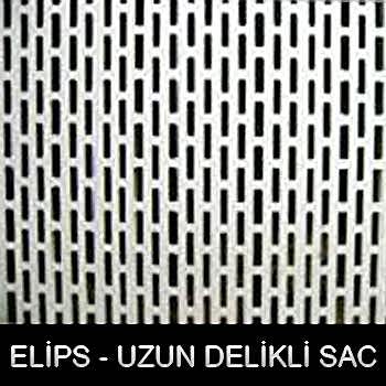 paslanmaz elips - uzun delikli sac