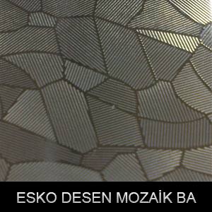 Paslanmaz Mozaik Gümüş Desenli Sac