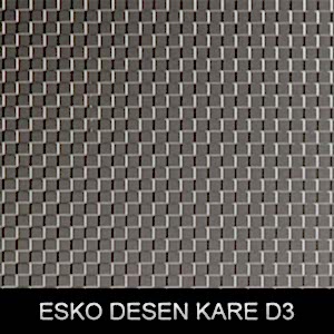 Paslanmaz Kare Desenli Sac D3