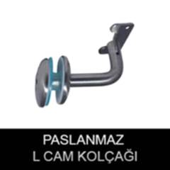 paslanmaz cam L konsol kolçak