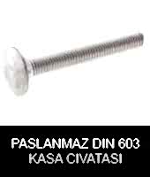 paslanmaz din 603 kasa cıvatası