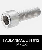 paslanmaz din 912 imbus cıvata