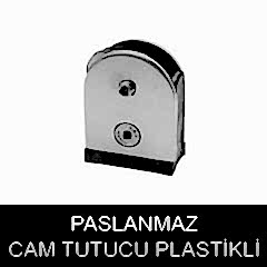 paslanmaz pilastikli cam tutucu