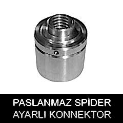 paslanmaz spider ayarlı konnektör