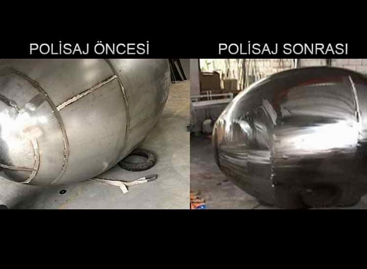 polisaj öncesi ve sonrası
